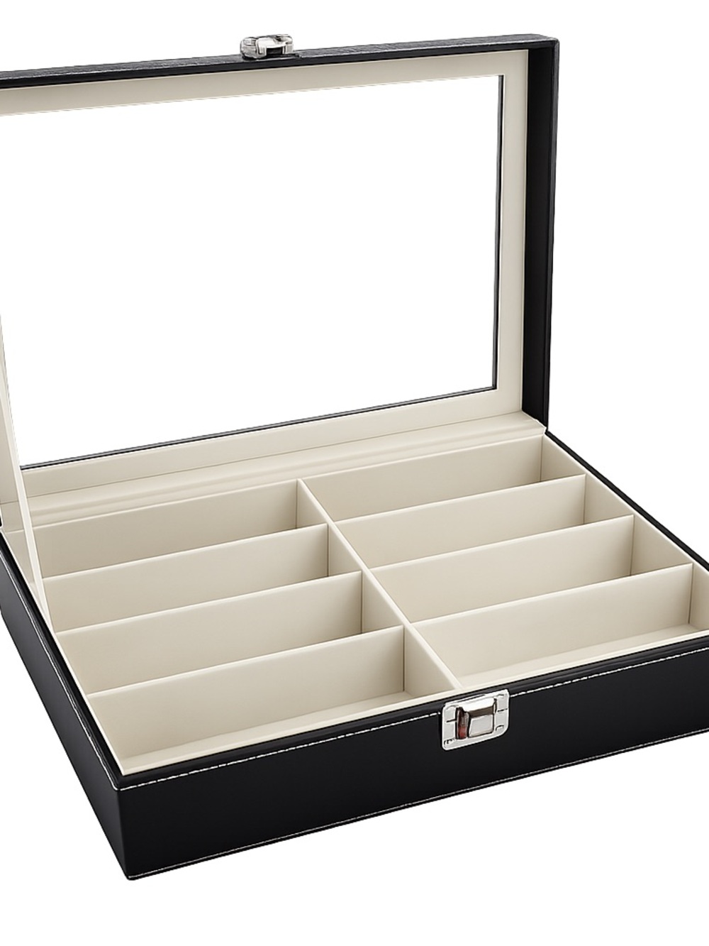 Black and Cream Sunglasses Case Organizer for Women
